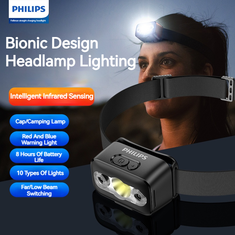 Camping Cooking Fish - Philips LED lampe frontale capteur tête
