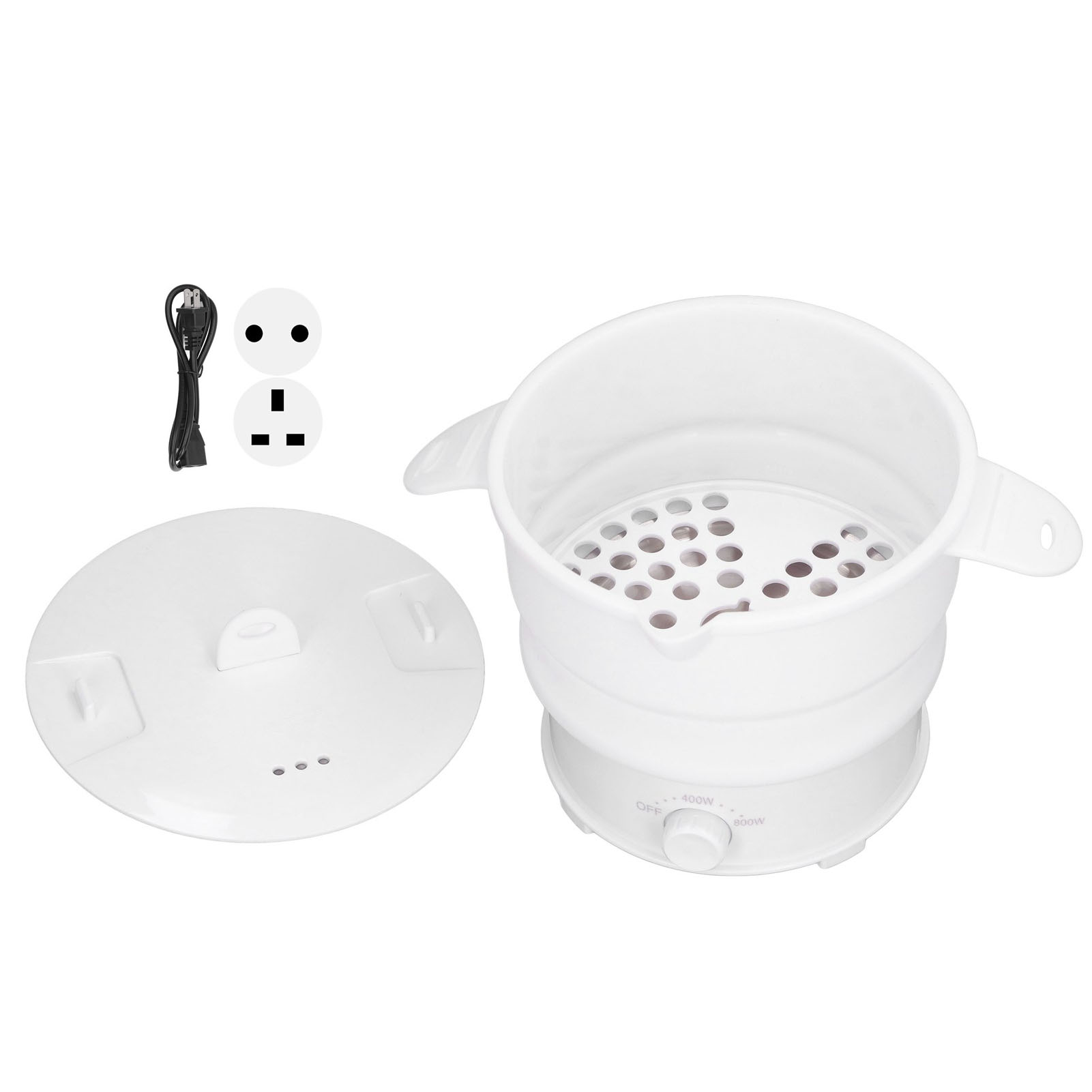 Camping Cooking Utilities - Cuiseur électrique pliable 800W 1,2 l,