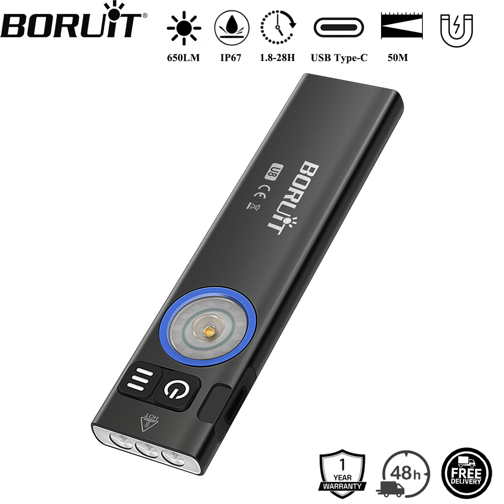 Camping Cooking Fish - BORUiT U8 650LM EDC lampe de