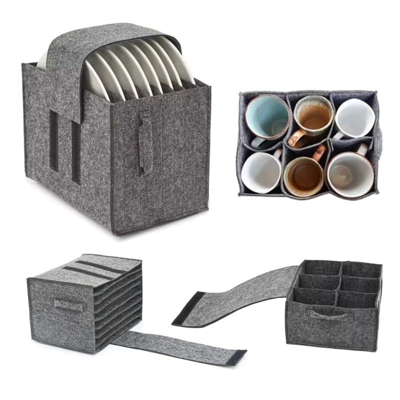 Camping Cooking Rack - Porte-sac de rangement en feutre, assiette,
