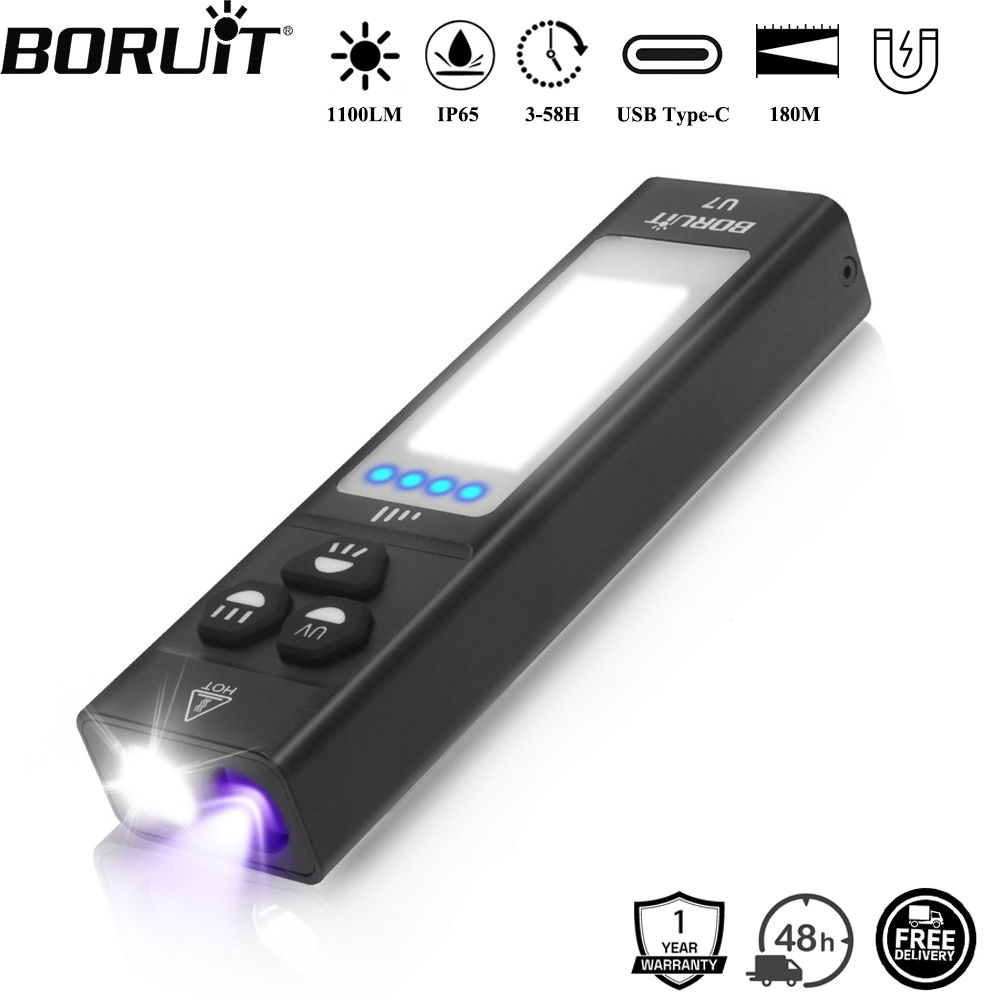 Camping Cooking Fish - BORUiT U7 UV LED EDC lampe
