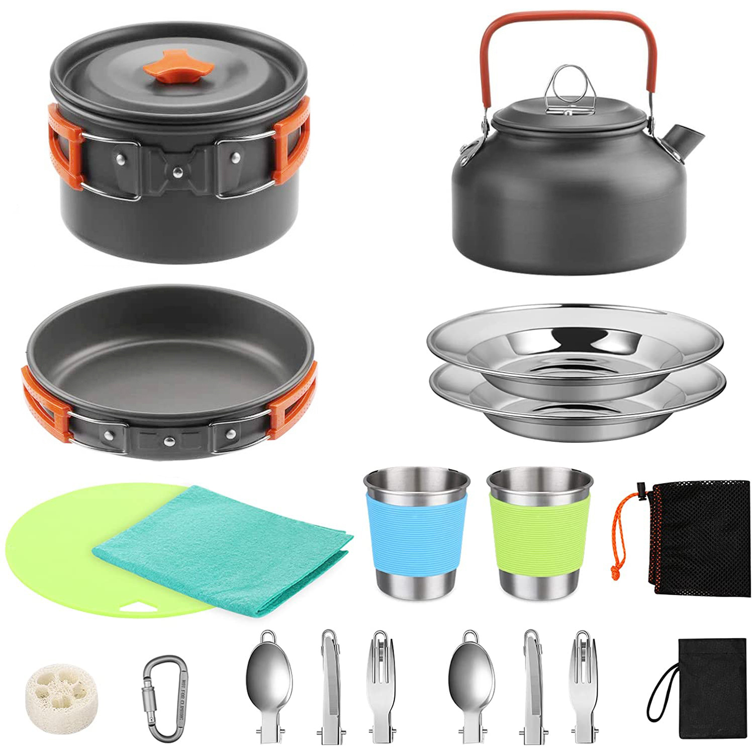 Camping Cooking Cover - Ensemble complet de cuisine de camping