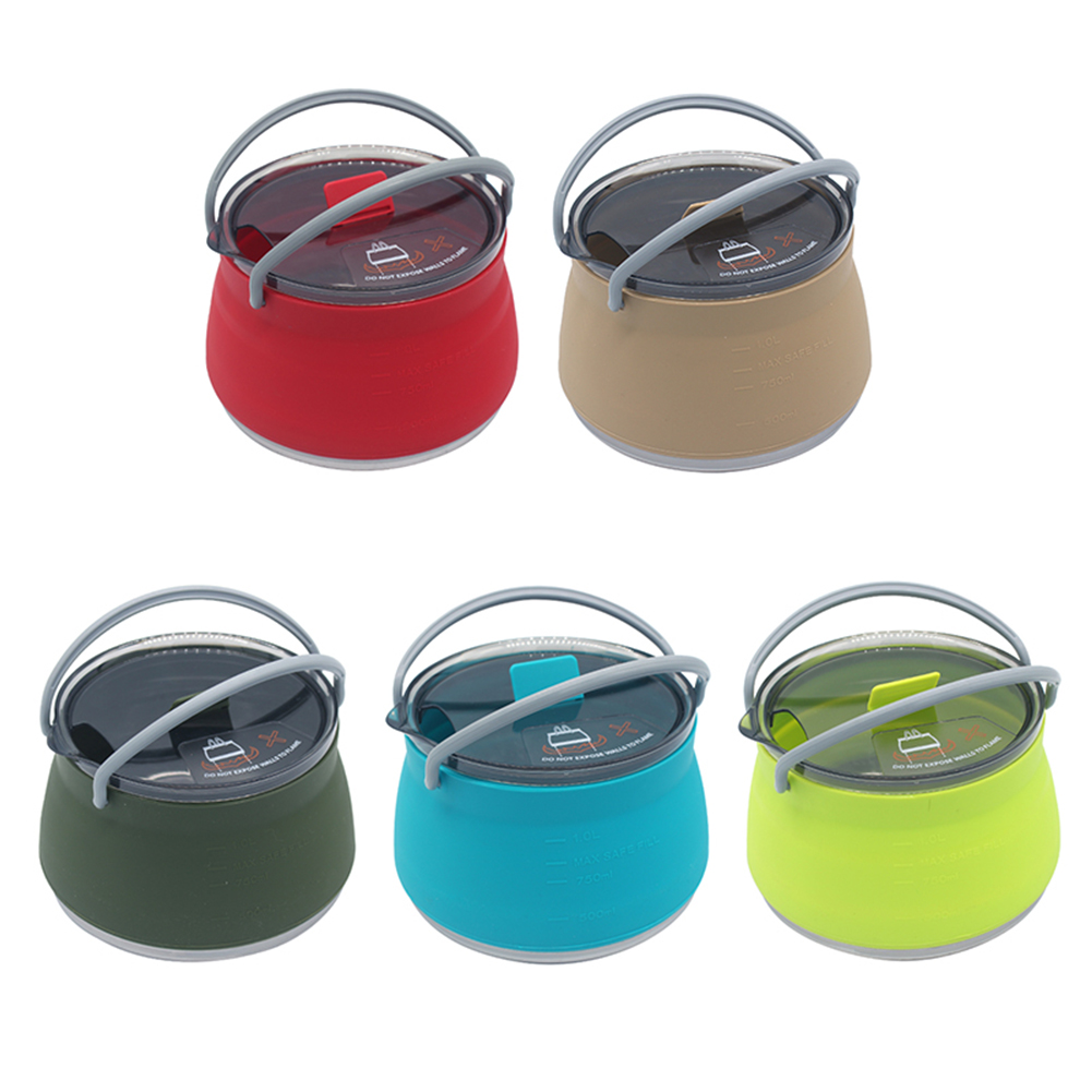 Camping Cooking Options - Bouilloire en silicone d'extérieur 1L, bouilloire