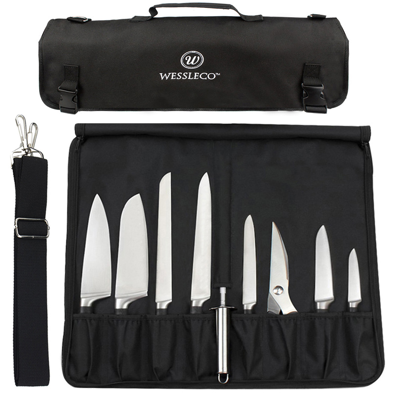 Camping Cooking Rack - Sac en rouleau de couteaux portable