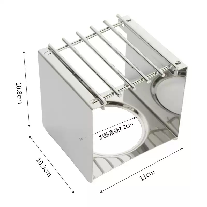 Camping Cooking Utilities - Support carré en acier inoxydable pour