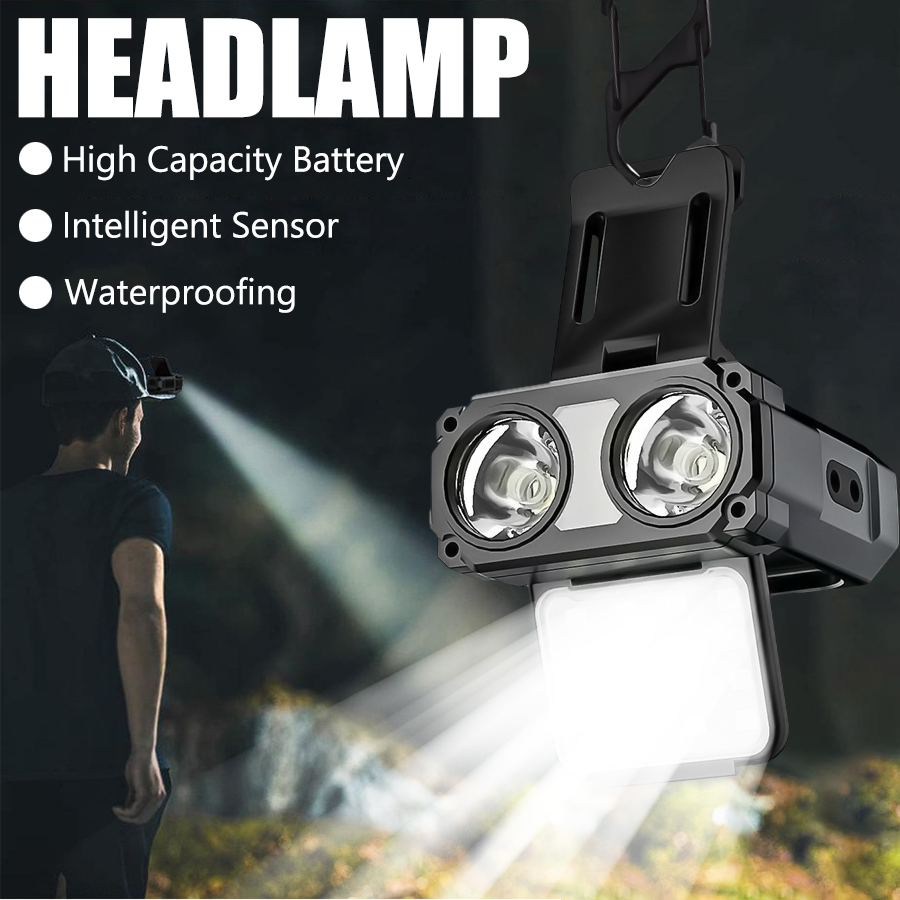 Camping Cooking Fish - Capteur COB LED phare capuchon pince