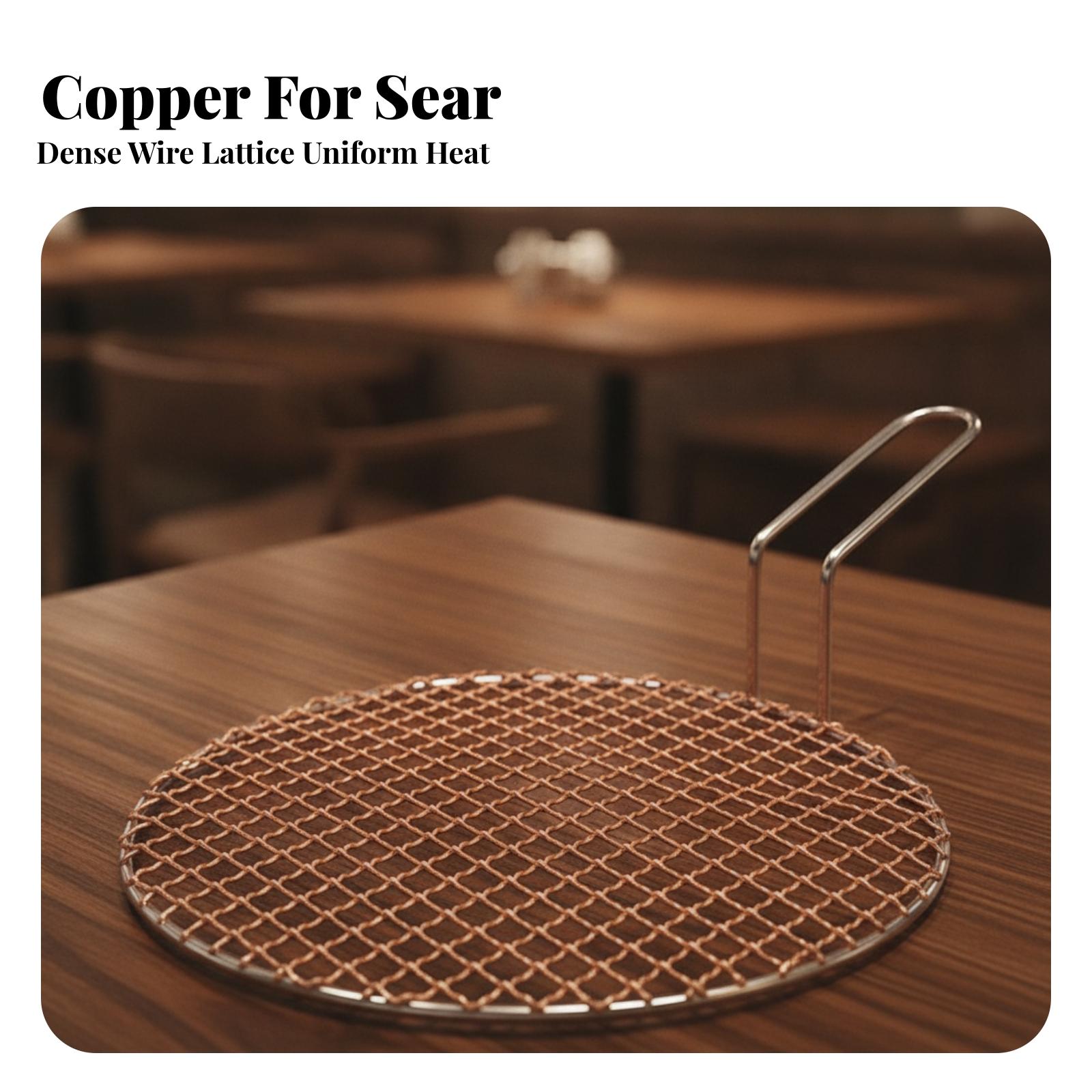 Grille ronde en cuivre portabl - Cooking Outdoor Camping avis et prix