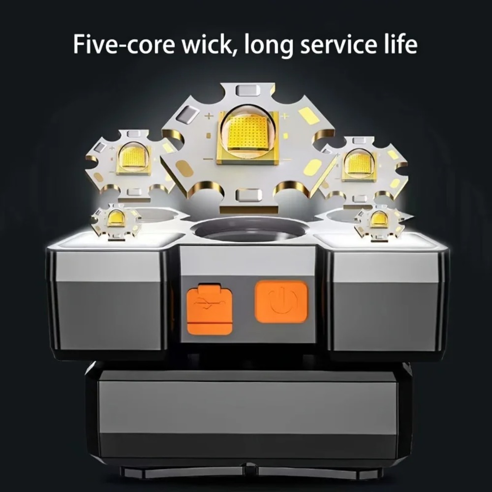 Lampe frontale à 5 LED haute p - Camping Cooking Fish avis et prix