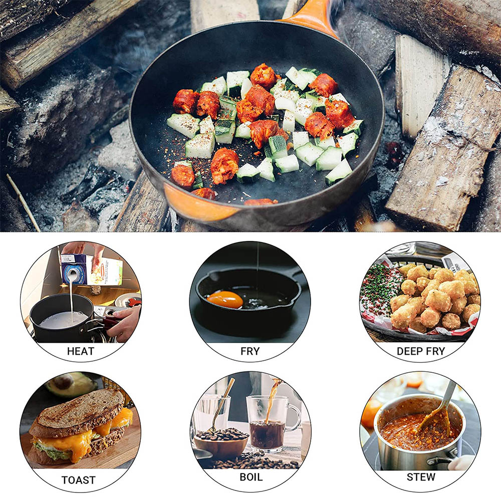 Ensemble de casseroles de piqu - Camping Cooking Frying Pan avis et prix