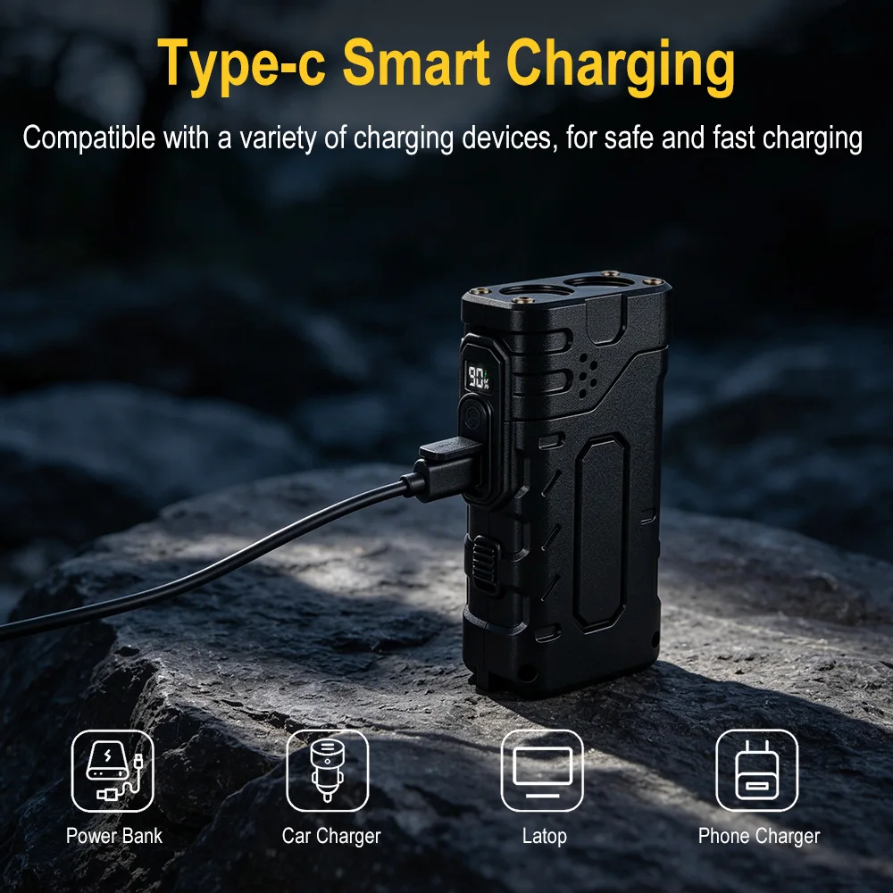BORUIiT Lampe de poche LED EDC - Camping Cooking Fish avis et prix