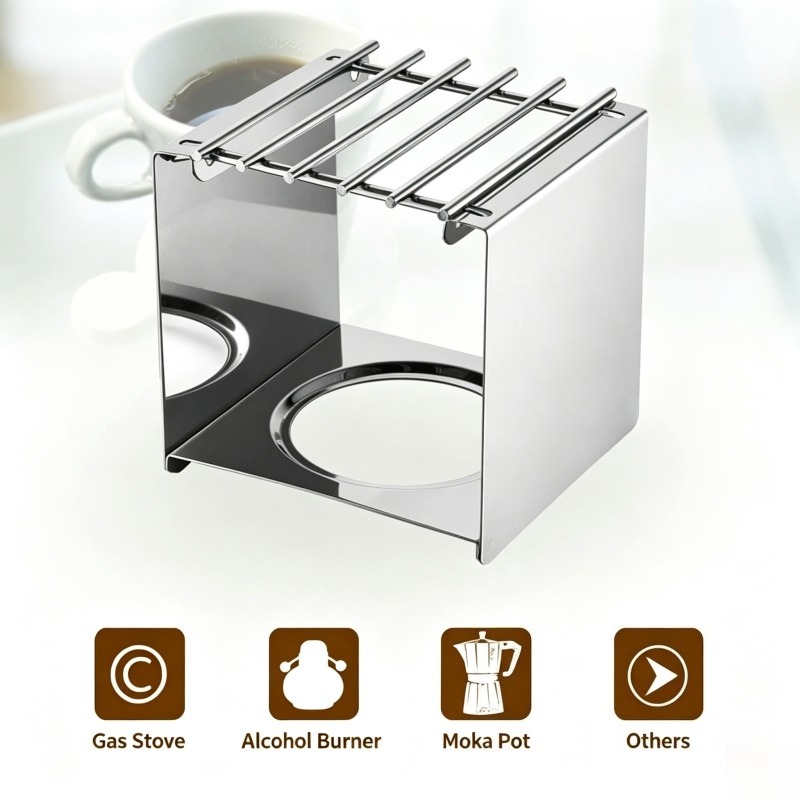 Support carré en acier inoxyda - Camping Cooking Utilities avis et prix