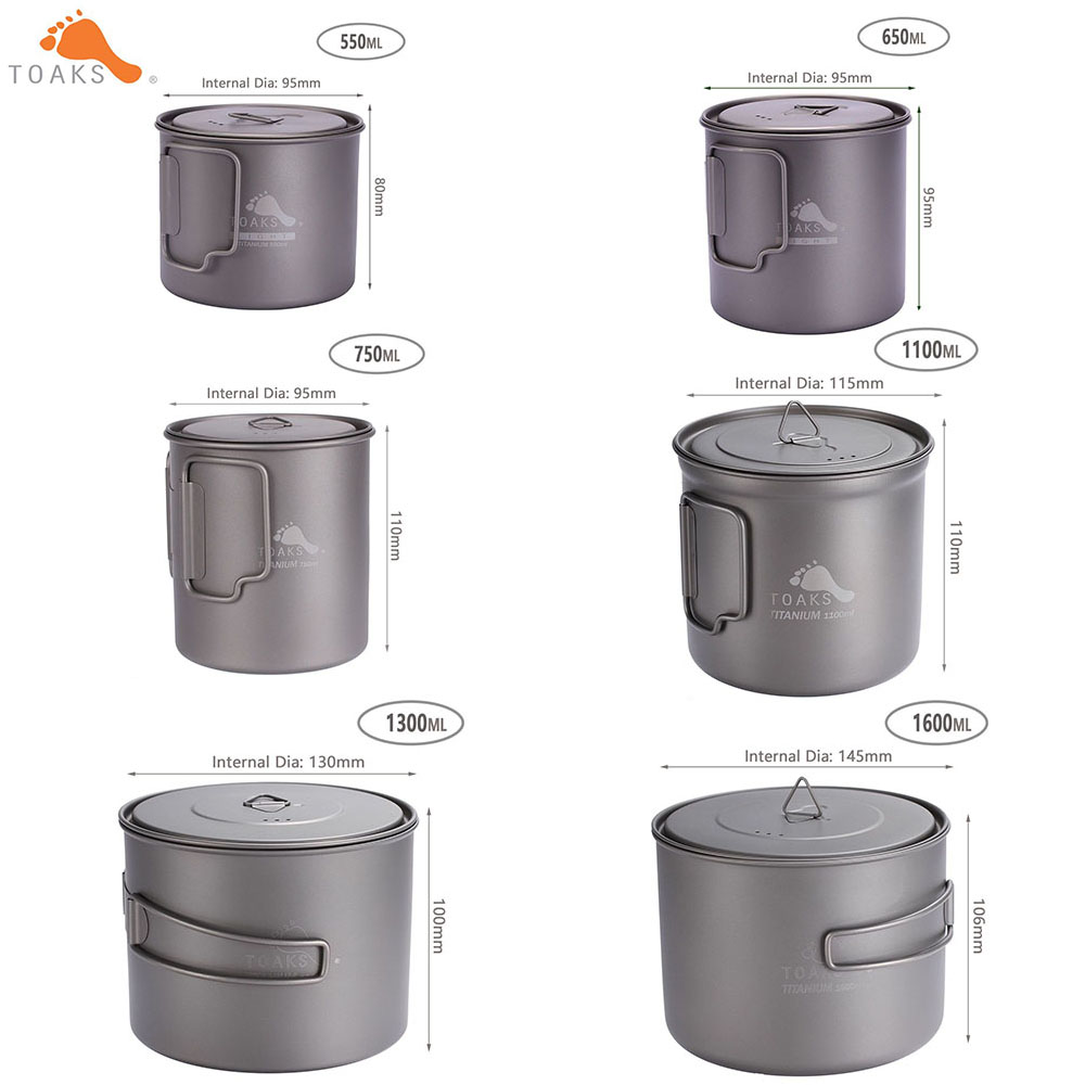 TOAKS-Pot 3 en 1 en Titane Ult - Camping Cooking Utilities avis et prix
