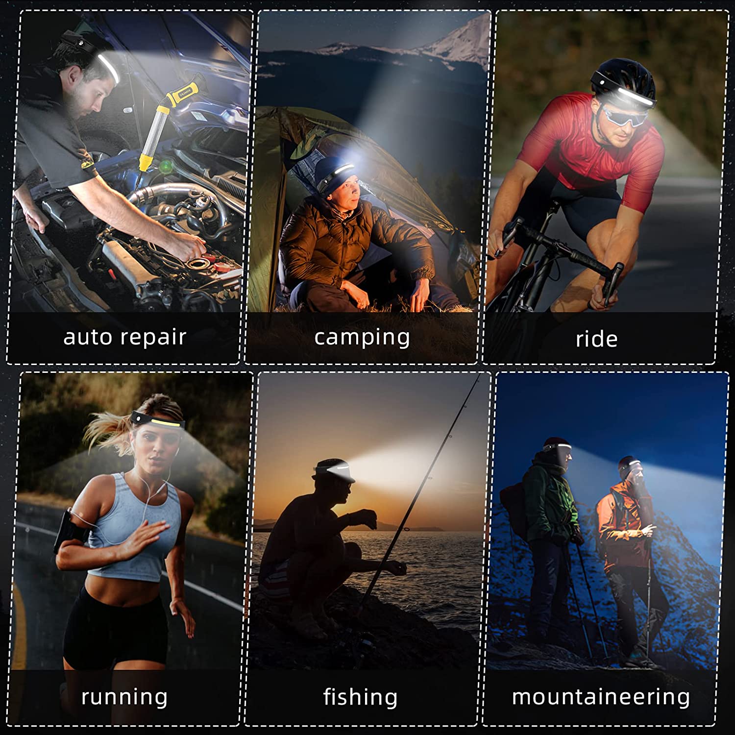 Lampe frontale à capteur LED,  - Camping Cooking Fish avis et prix