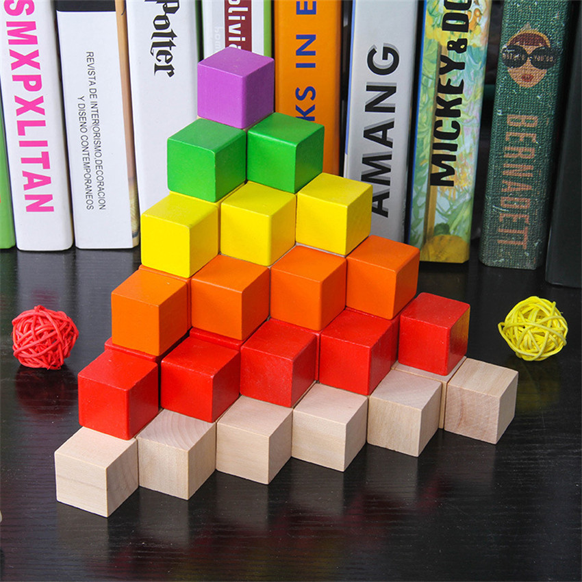 Lot de 30 cubes en bois coloré - Fire Starter Cube avis et prix