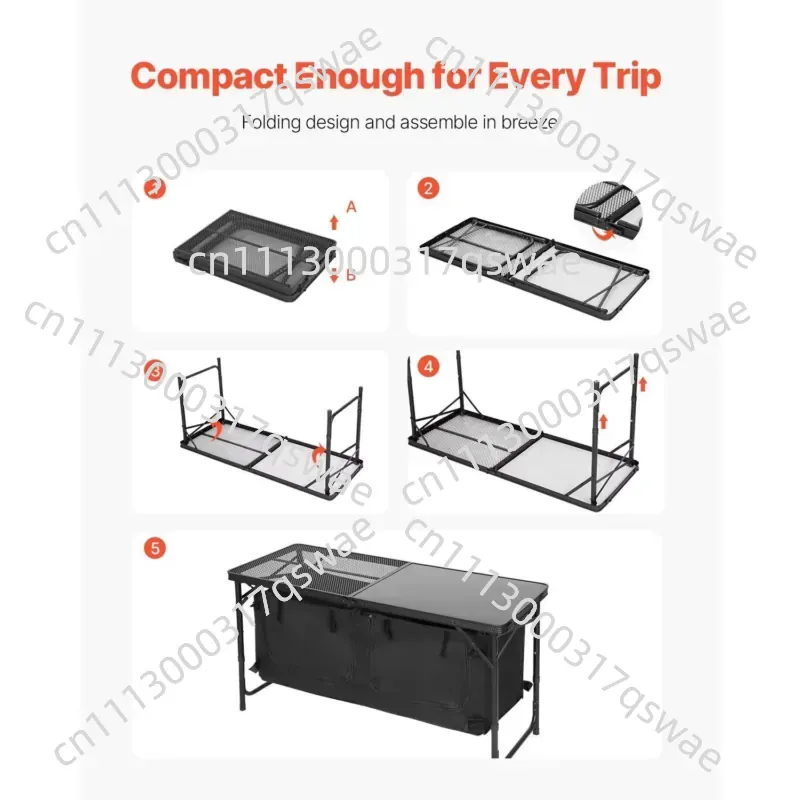 Table de camping réglable en h - Camping Cooking Options avis et prix