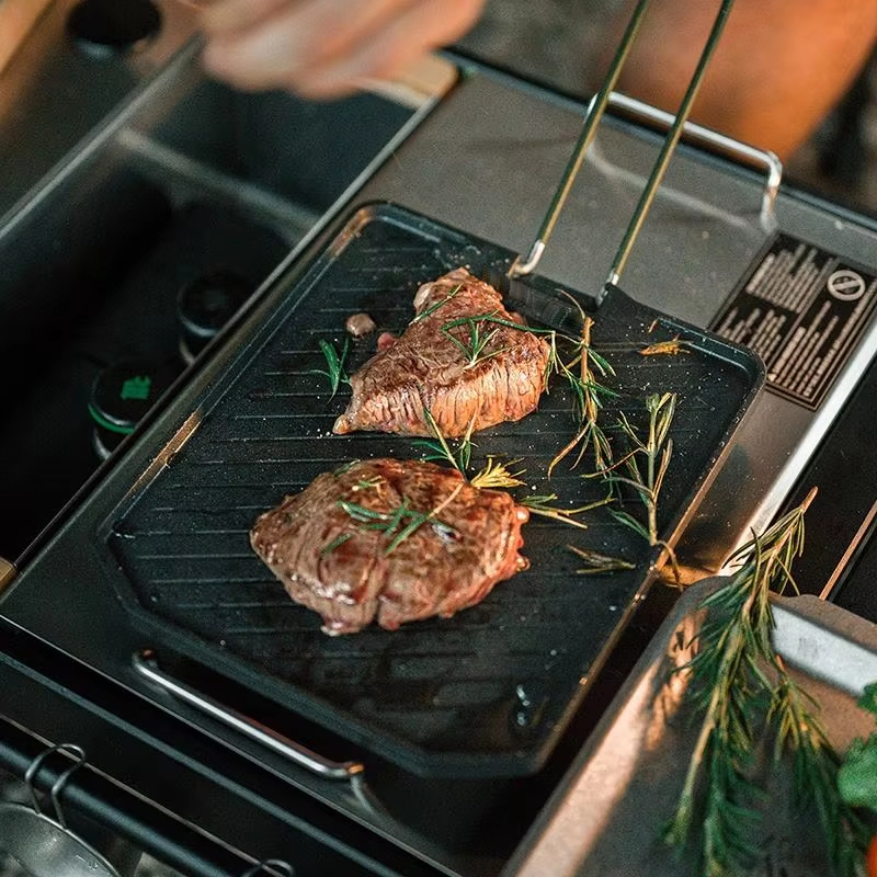 Plaque de cuisson carrée en ac - Camping Cooking Range avis et prix