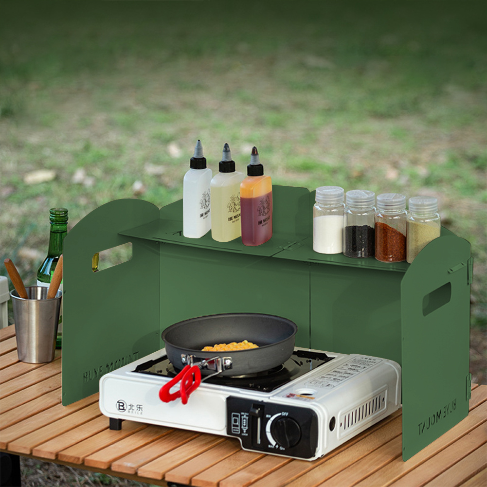Pare-brise pliable pour cuisin - Cooking On Camping Stove avis et prix
